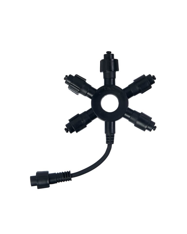 Pro Series Connectable 5 Port Black Curtain Connector