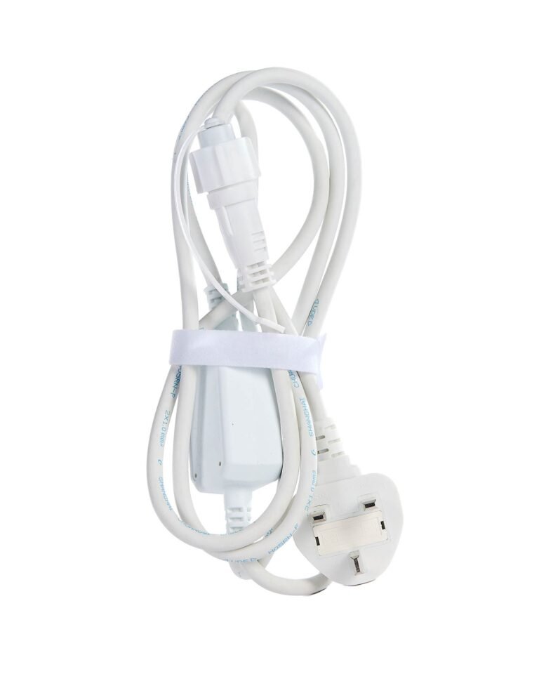 Pro Series 2m White Starter Cable - Powers up to 12,000 LEDs