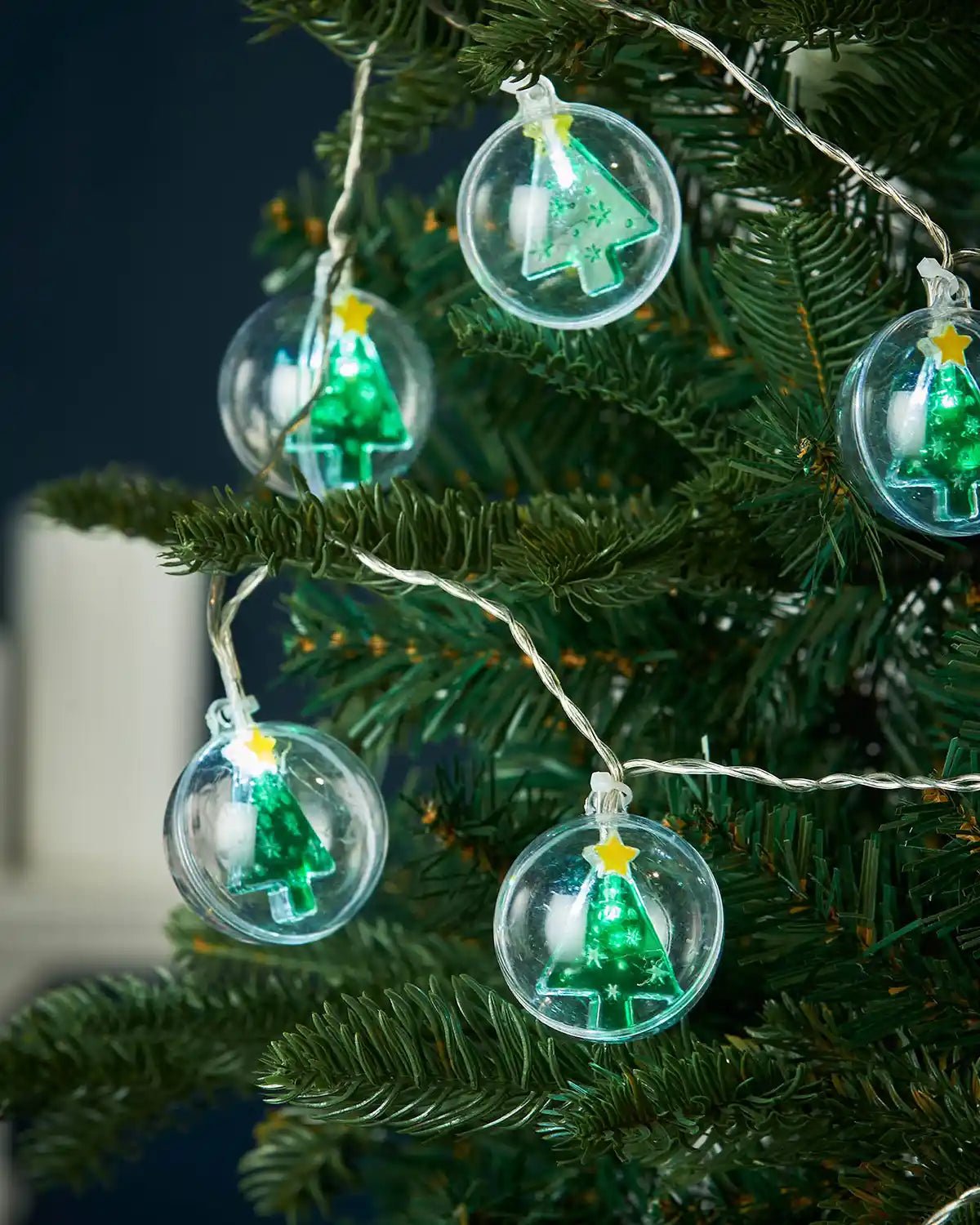 10 Christmas Tree Bauble LED String Lights, 1.8 m - Image 3