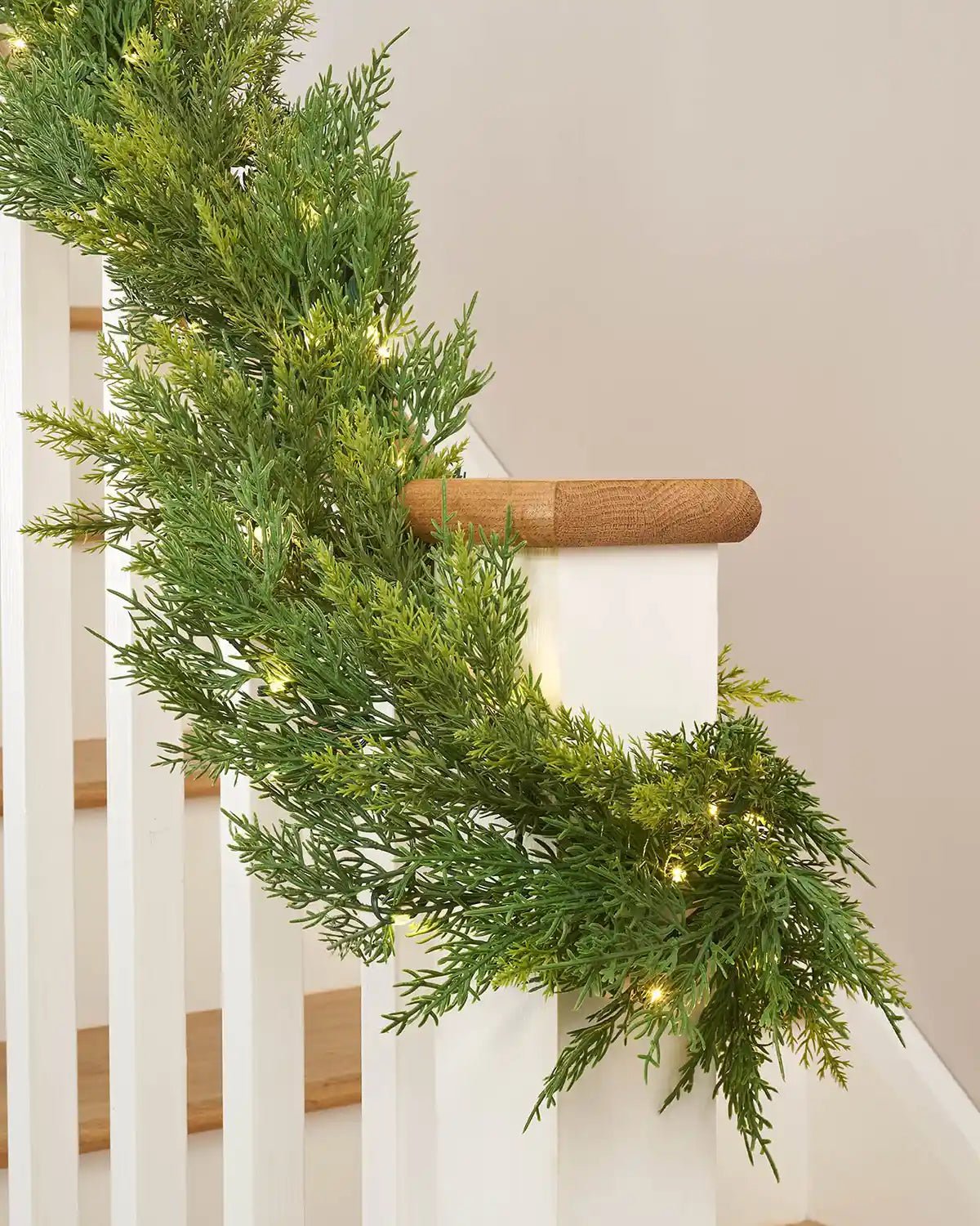 Pre-Lit Cypress Fir Garland, 12 ft — 12 ft / Garland - Image 2