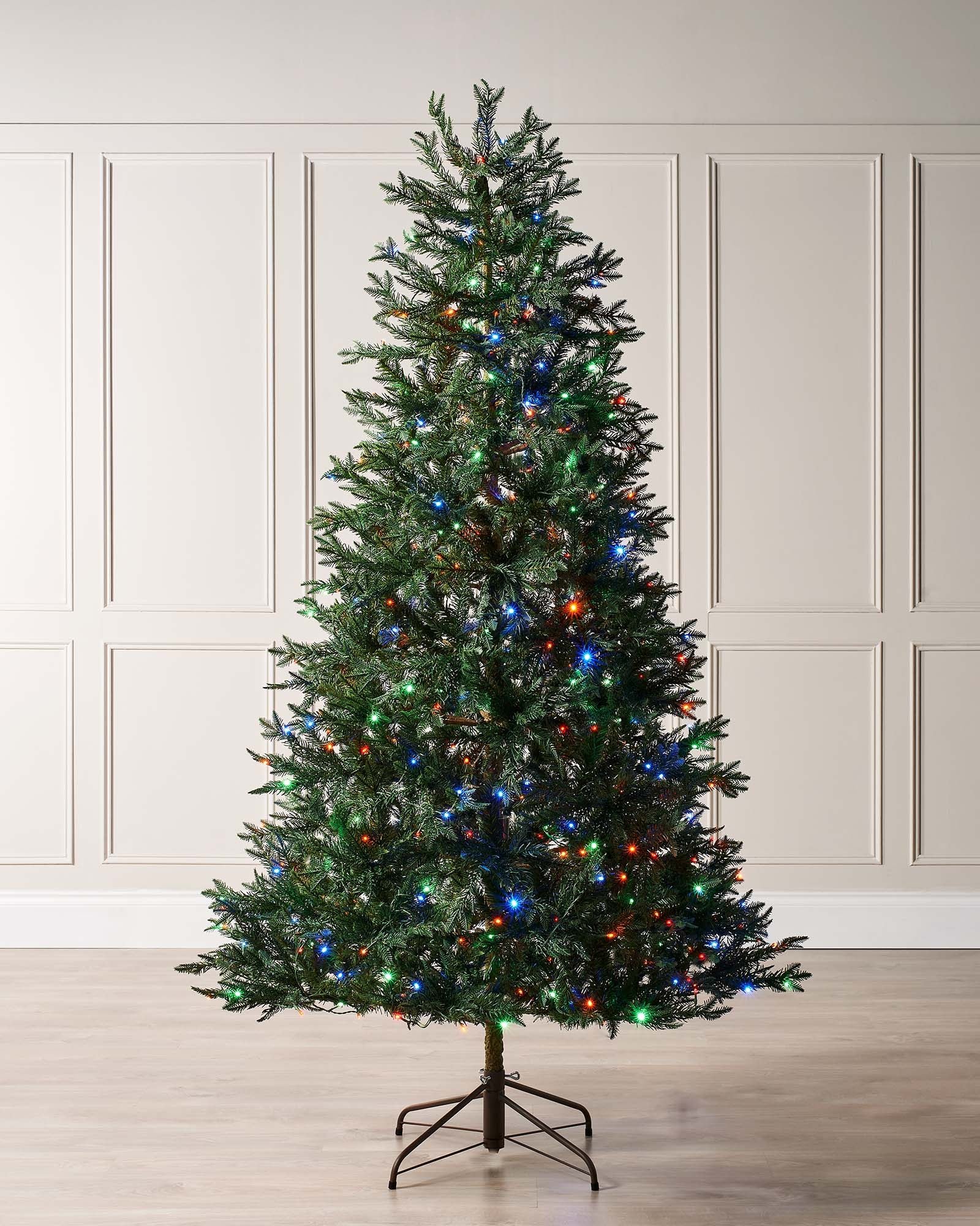 Pre-Lit Mixed Pine Natural Bark Christmas Tree - Image 2