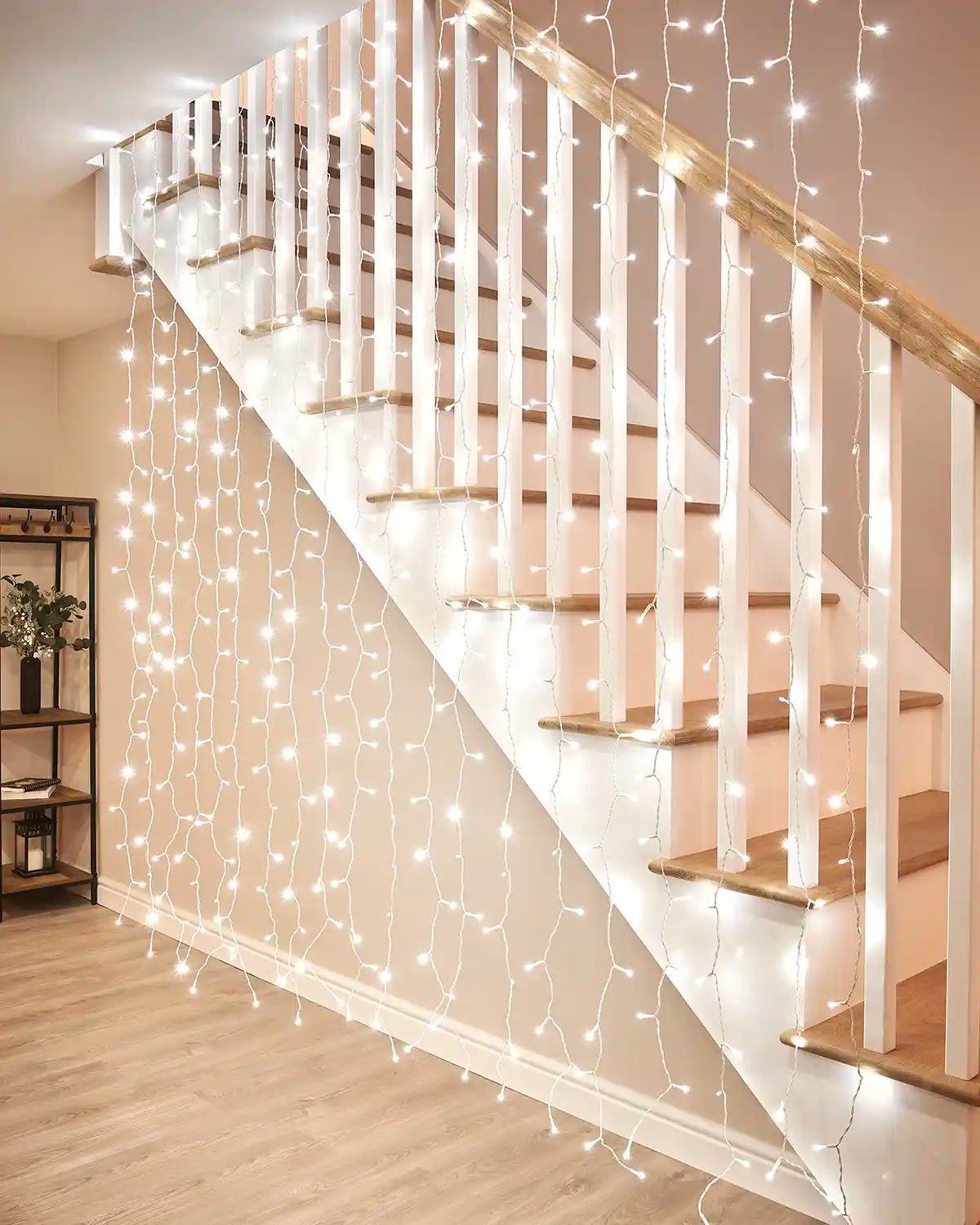 Home Series Connectable Curtain Lights, 1 m x 1.2 m, White