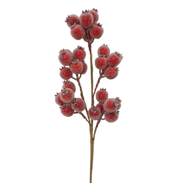 21" Red Berry Spray