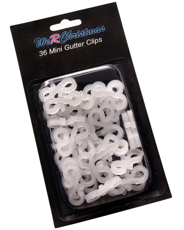Pack of 36 Mini Gutter Hooks, White