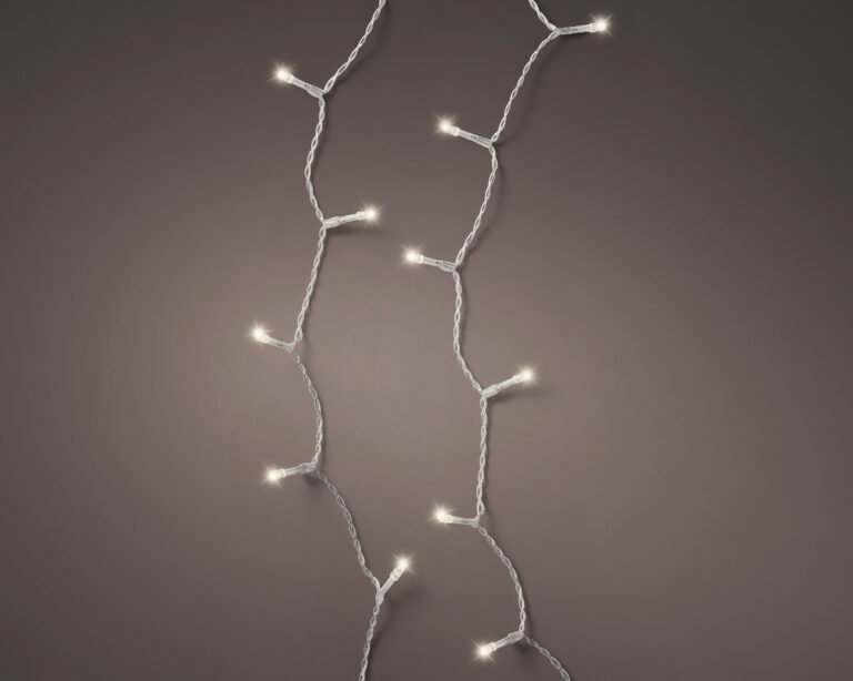 LED Durawise Warm White Battery Operated 48 Count Light Set 11.5 ft. with Transparent Wire