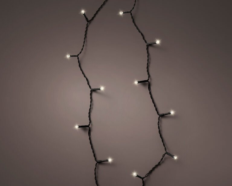 LED Durawise Warm White Battery Operated 96 Count Light Set 23 ft. with Black Wire