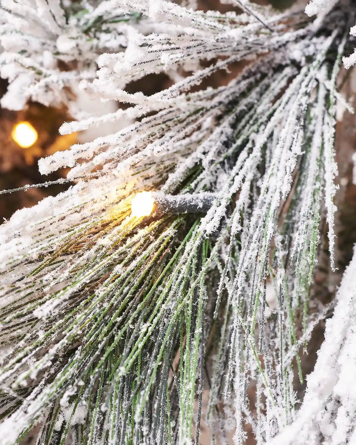 Pre-Lit Snow Flocked Pine Needle Christmas Tree, 5 ft — 5 ft / 1.5 m - Image 3