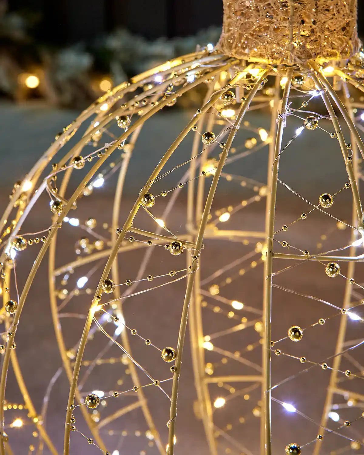 Set of 3 Pre-Lit Baubles Silhouette, 62 cm - Image 4