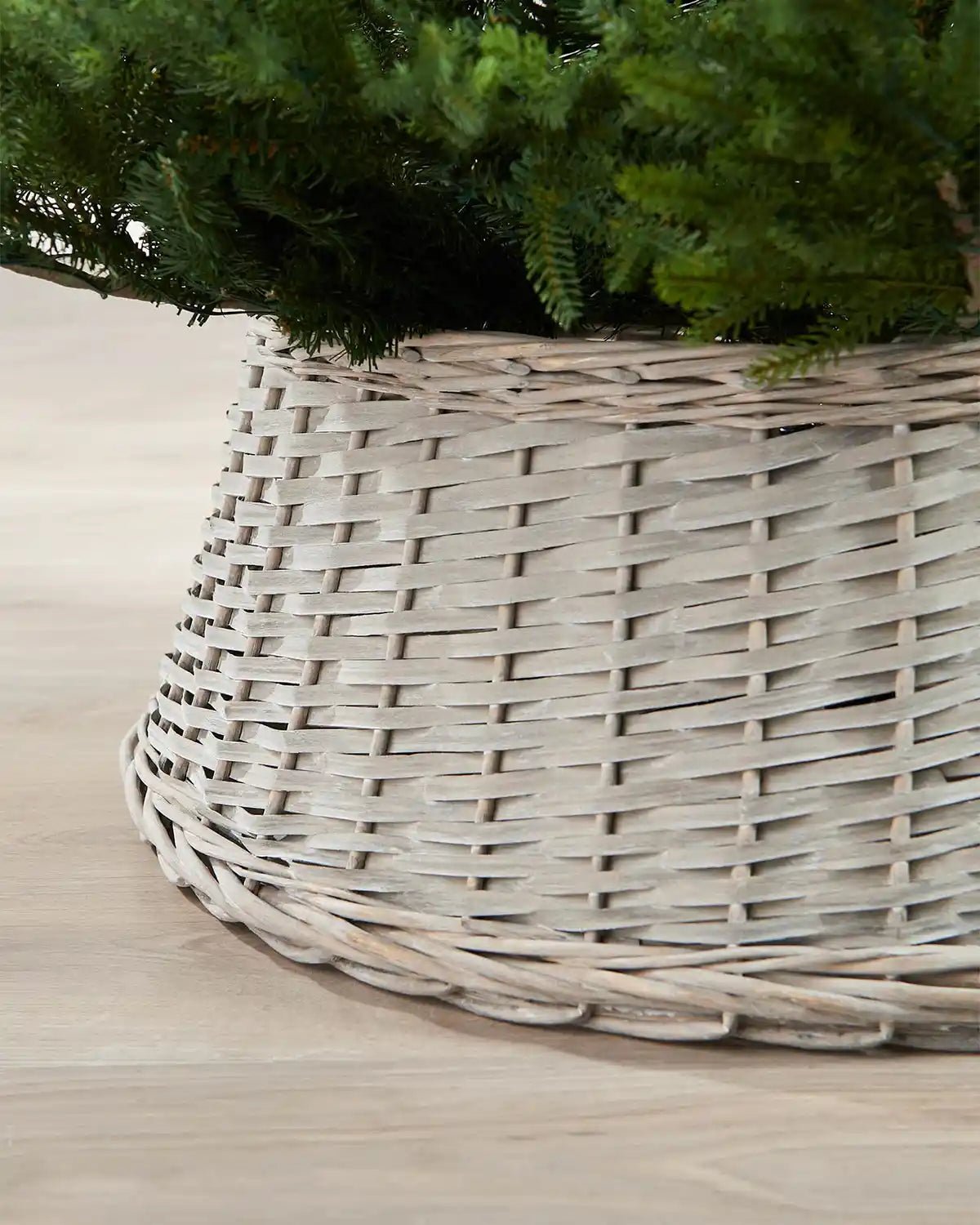 Wicker Tree Collar, Grey, 70 cm — 70 cm / Grey - Image 2
