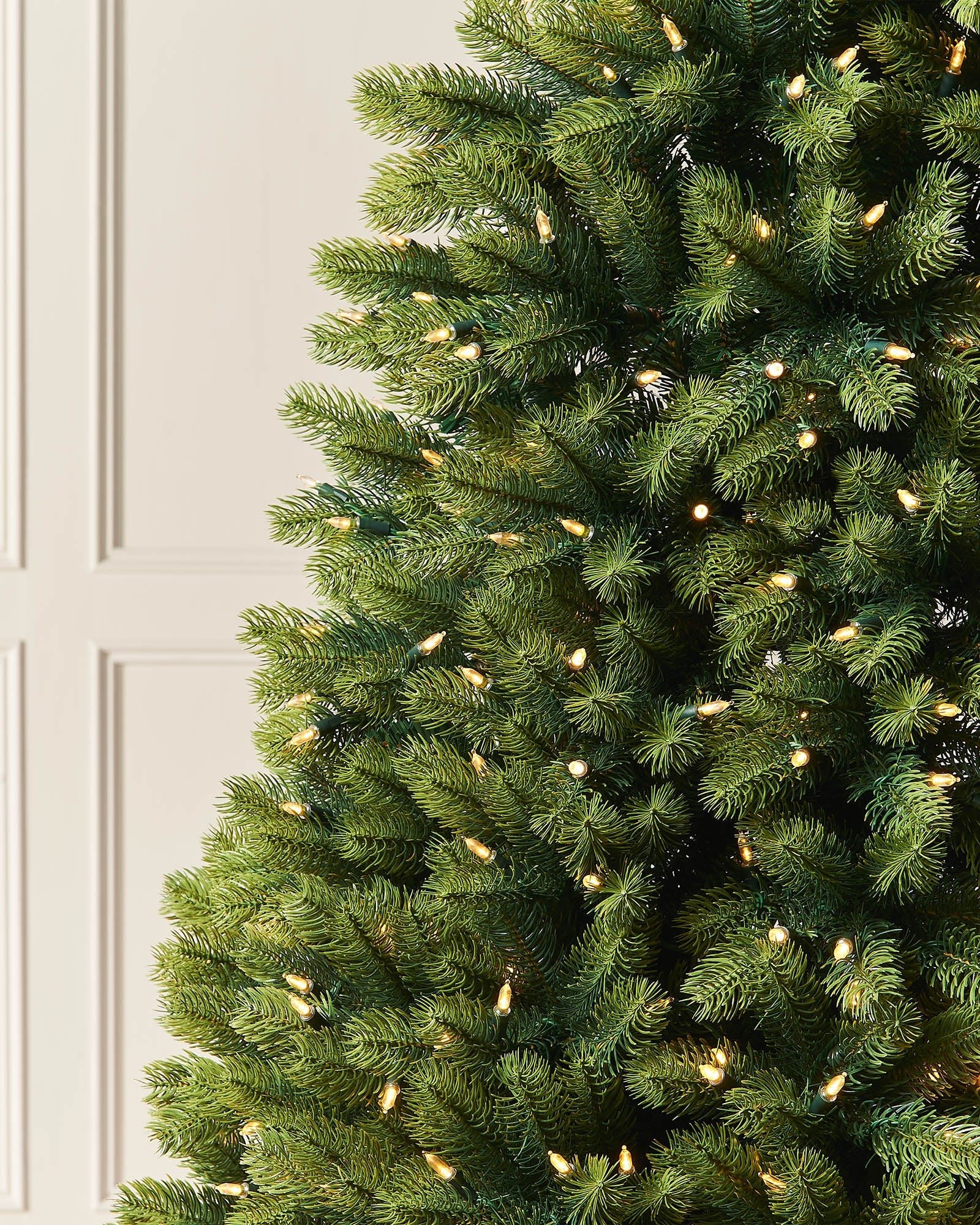 Pre-Lit Mixed Pine Half Christmas Tree, 7ft — 7 ft / 2.1 m - Image 3