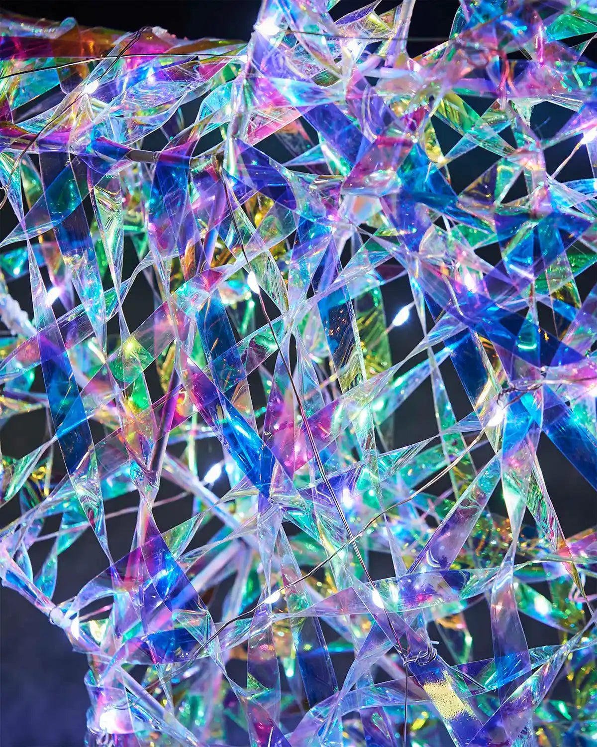 Pre-Lit 3D Iridescent Star Silhouette, 81 cm - Image 5
