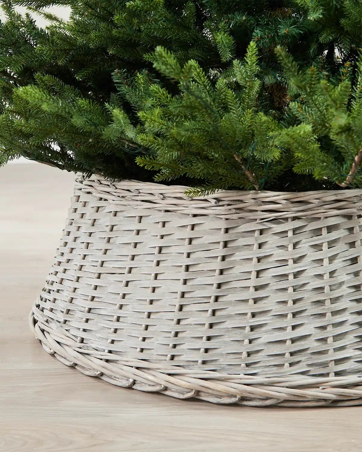 Wicker Tree Collar, Grey, 85 cm — 85 cm / Grey - Image 2