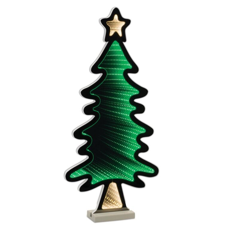 Tree with Star Infinity Light 25"H