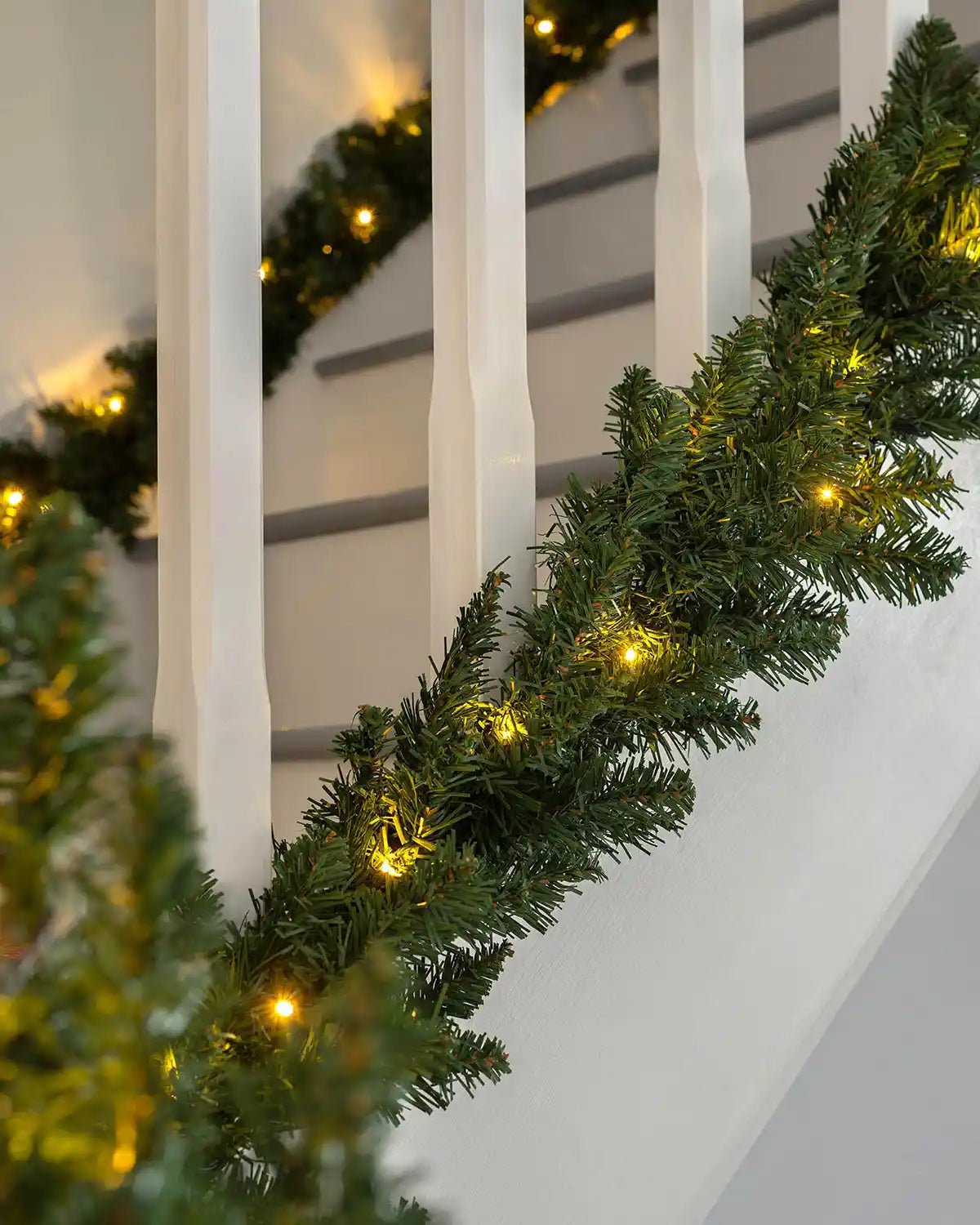 Pre-Lit Warm White LEDs Garland, 9 ft - Image 3