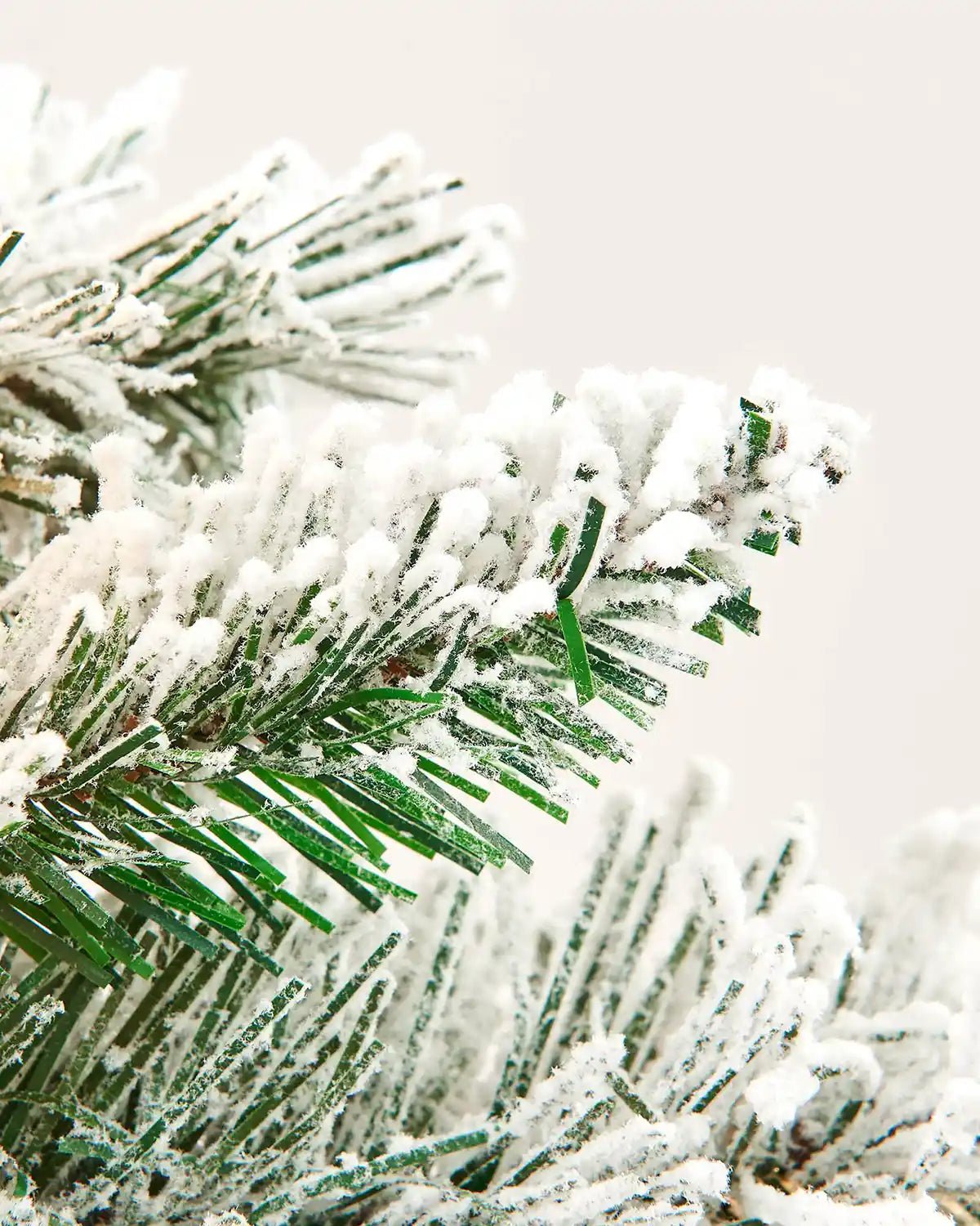 Pre-Lit Snow-Flocked Spruce Garland, 9 ft - Image 4