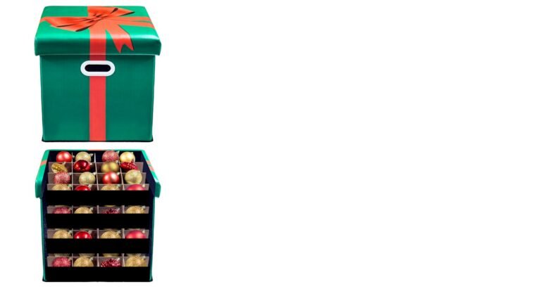 Multi-purpose Decorations Storage Ottoman Box - With Partitions & Trays