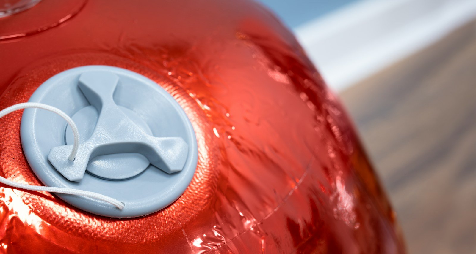 100cm Metallic Red Inflatable Mirror Ball - Image 3