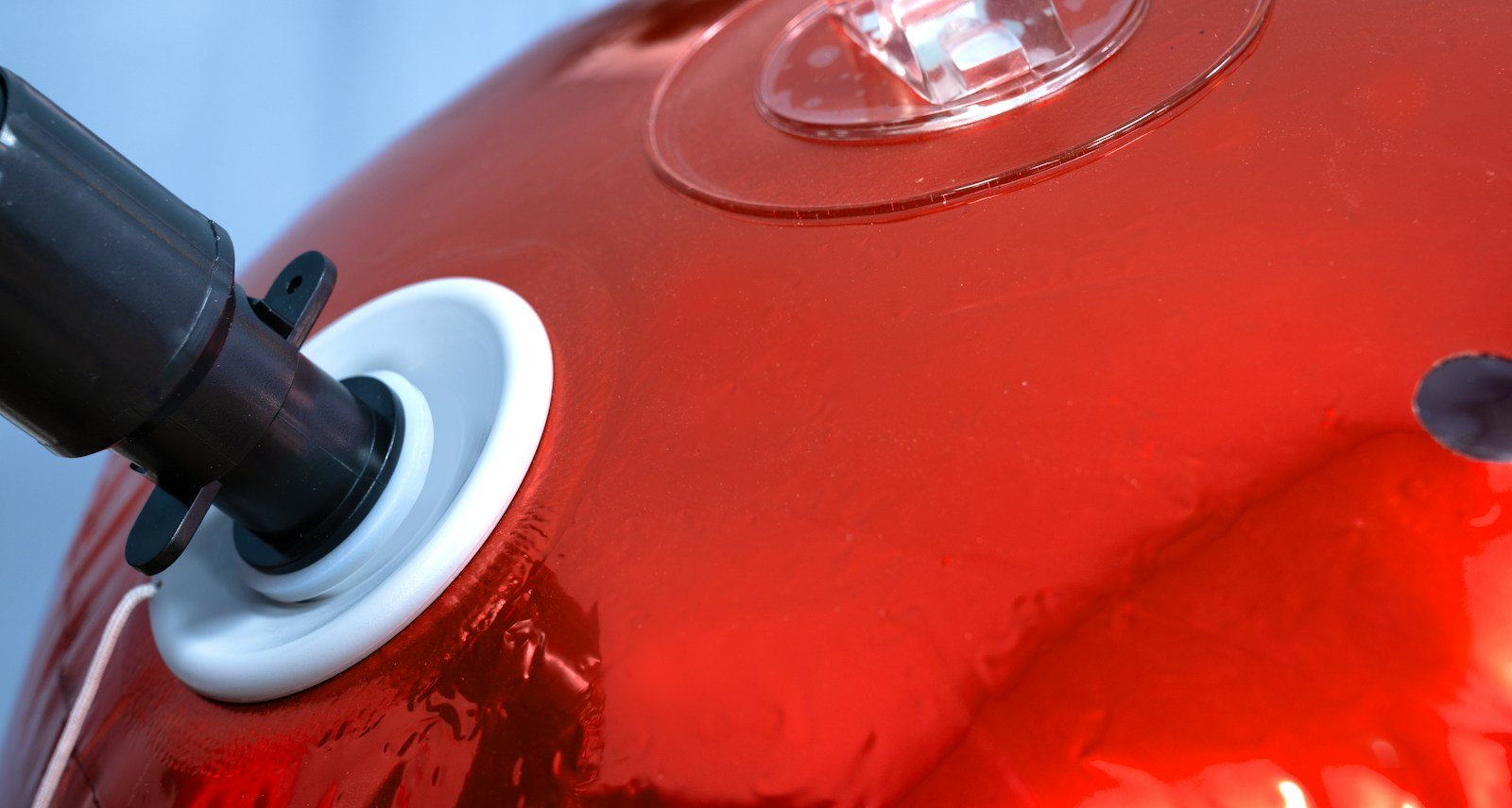 100cm Metallic Red Inflatable Mirror Ball - Image 2