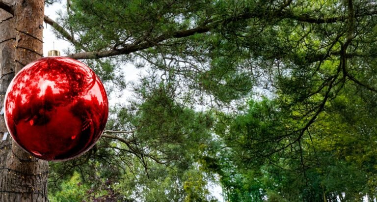 100cm Metallic Red Inflatable Mirror Ball