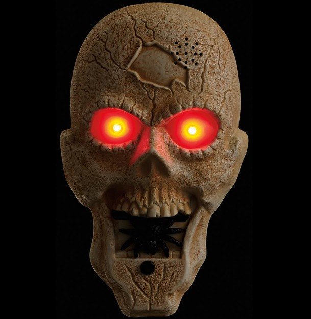 9" Skull Doorbell w/Light & Voice - Image 3