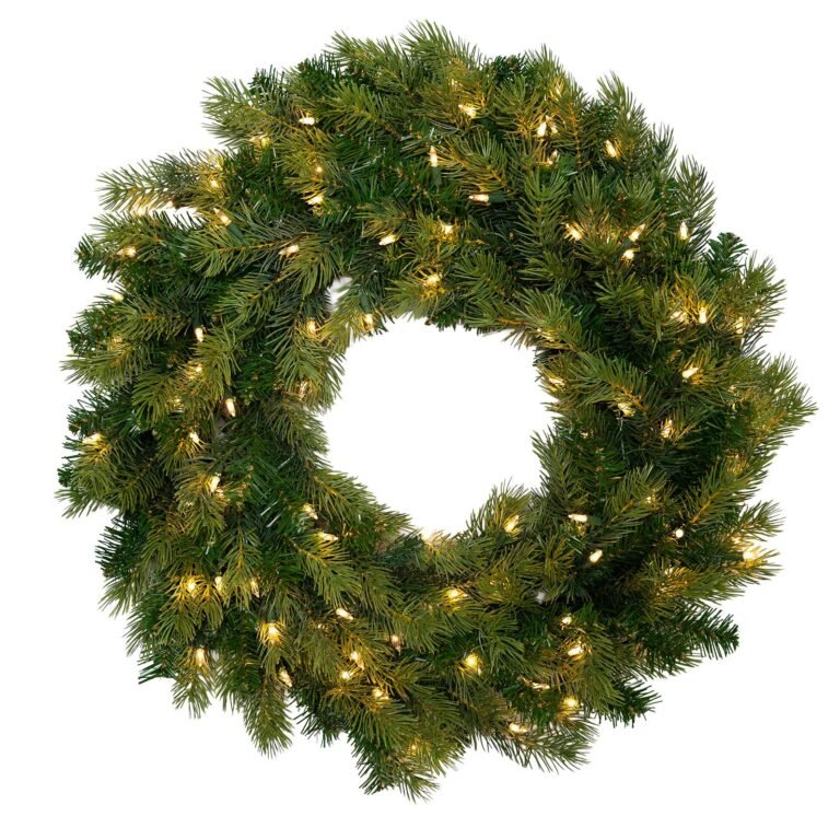 24" Annabelle Pine Wreath - ColorChange 3mm LED