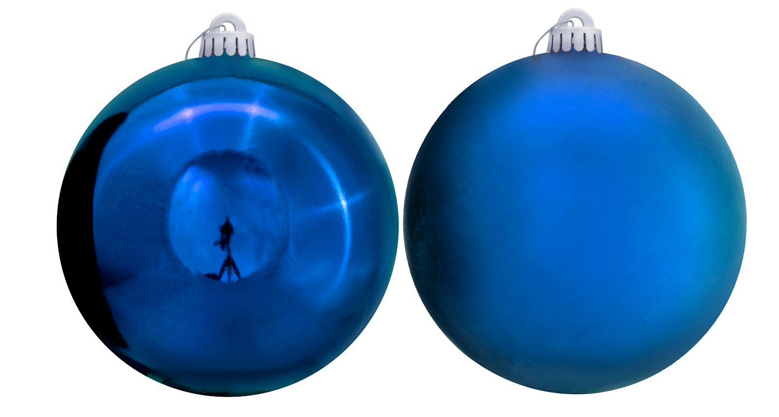 Bulk Blue Bauble Sets Shiny/Matte 6cm-25cm (Indoor/Outdoor use) - Image 3