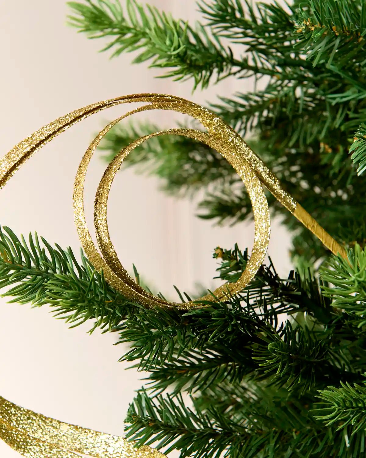 Set of 3 Glitter Spiral Swirl Pick, Gold, 40 cm - Image 3