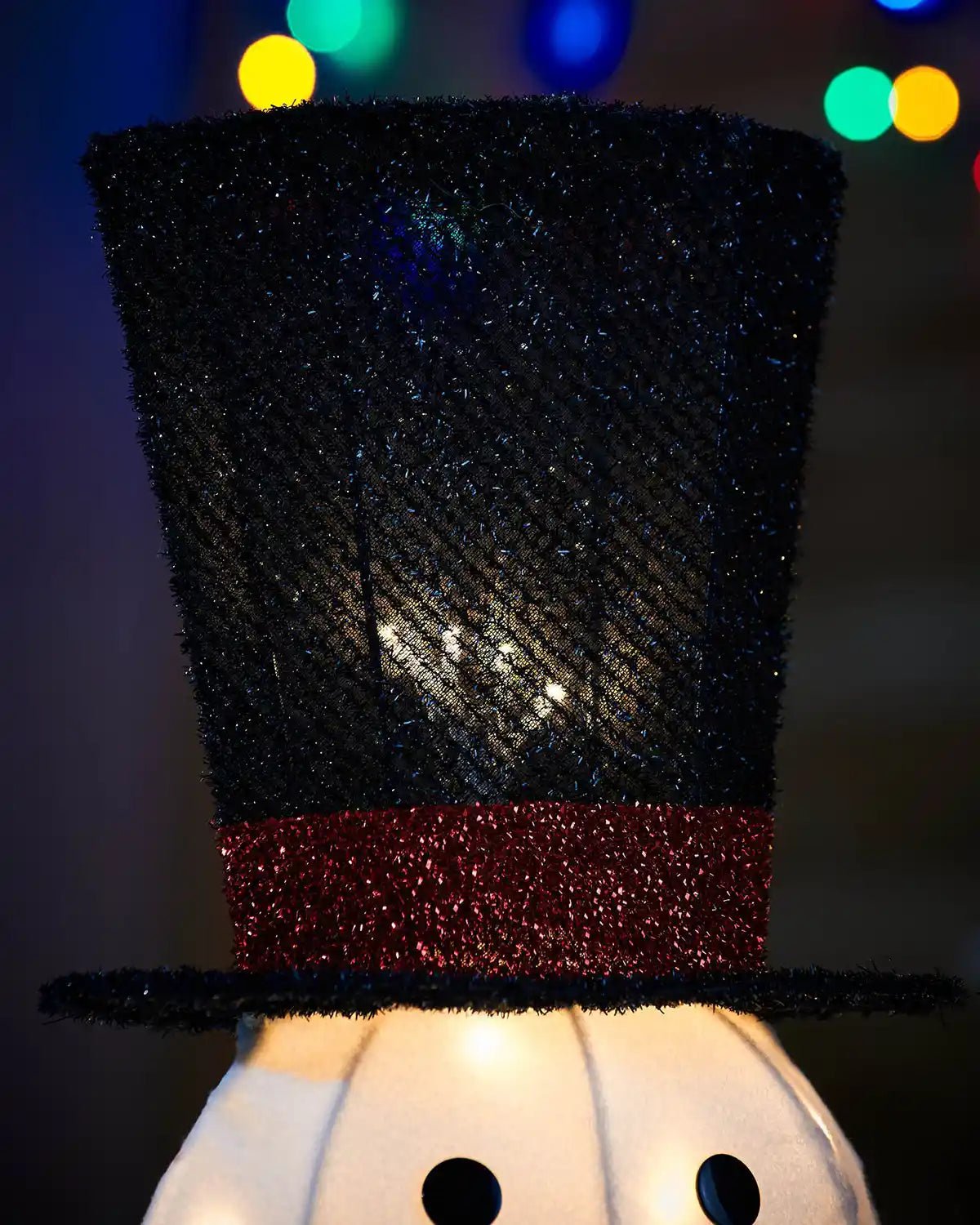 Pre-Lit 3D Snowman, Silhouette, 95 cm - Image 3