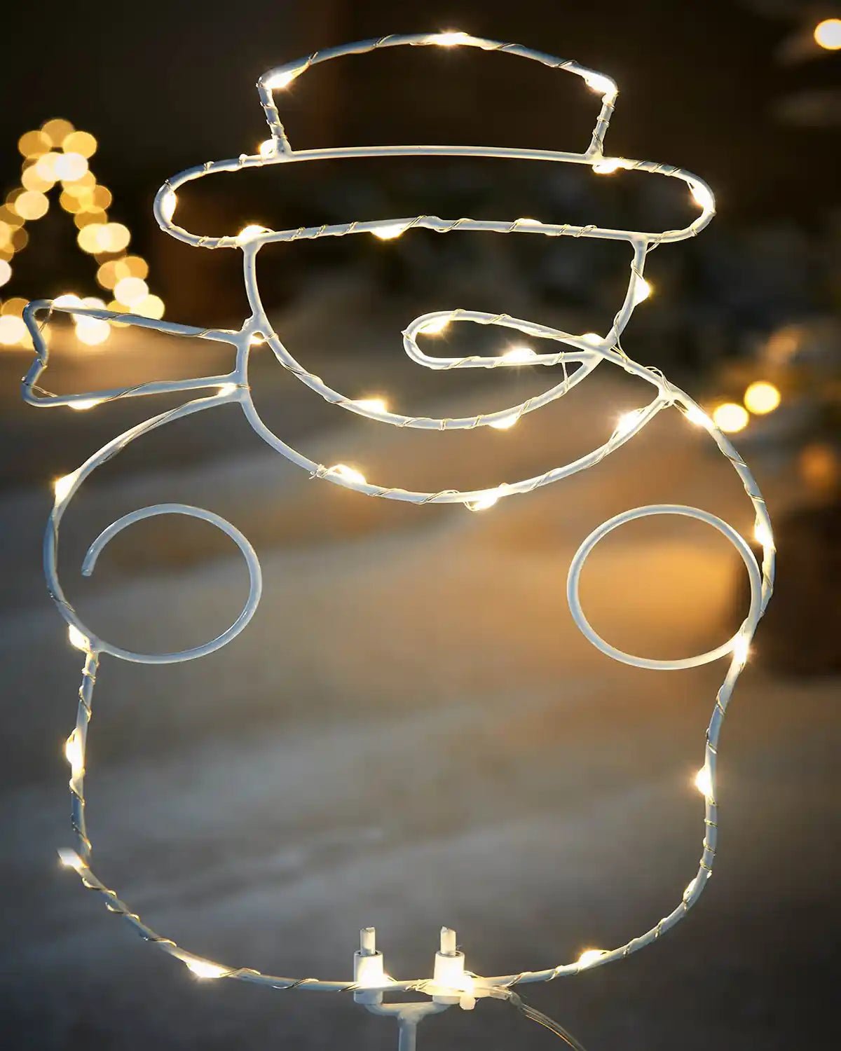Pre-Lit Snowman Pathway Stake Light, 60 cm - Image 2