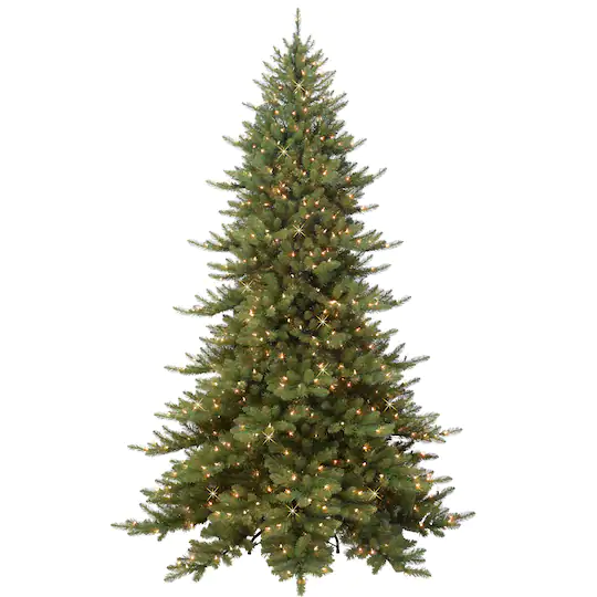 7.5ft. Pre-Lit Royal Majestic Fraser Fir Artificial Christmas Tree, Clear Lights — Height: 7.5'