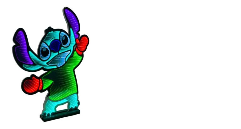 40cm Lilo & Stitch Light-up Infinity Mirror - Disney Licenced