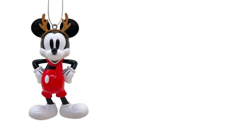 8.5cm Mickey Mouse Hanging Ornament - Disney Licenced