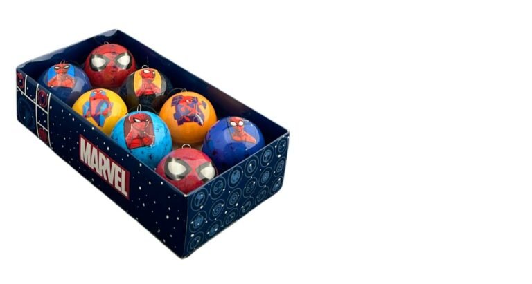 8pc Spider-Man Baubles - Marvel Licenced