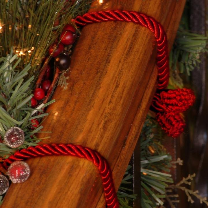 Red Decorative ties, 16", 6pk