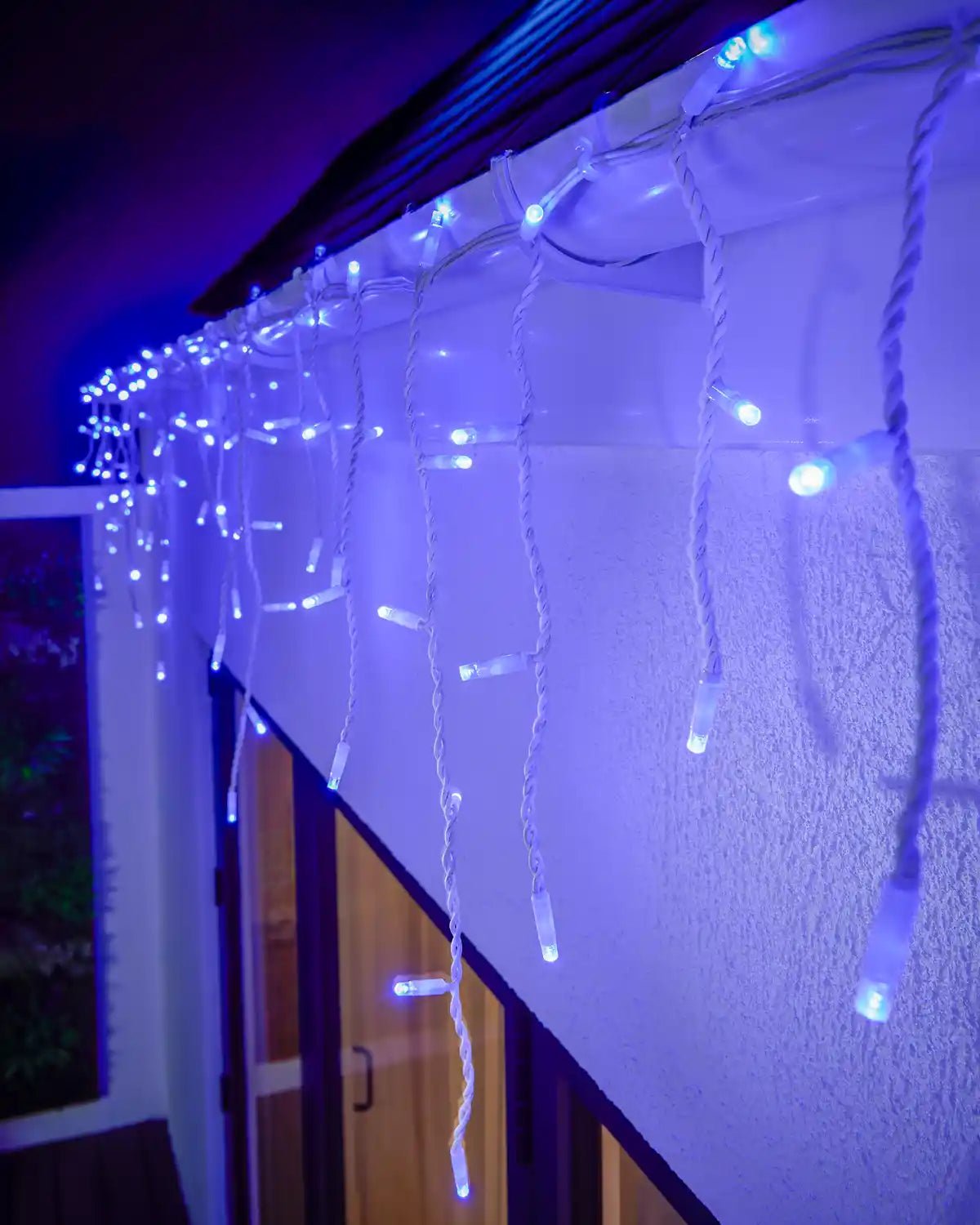 Pro Series Connectable Icicle Lights, Blue