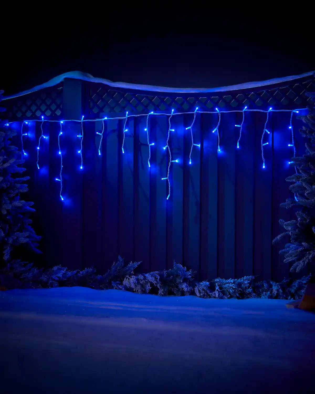 Pro Series Connectable Icicle Lights, Blue - Image 4