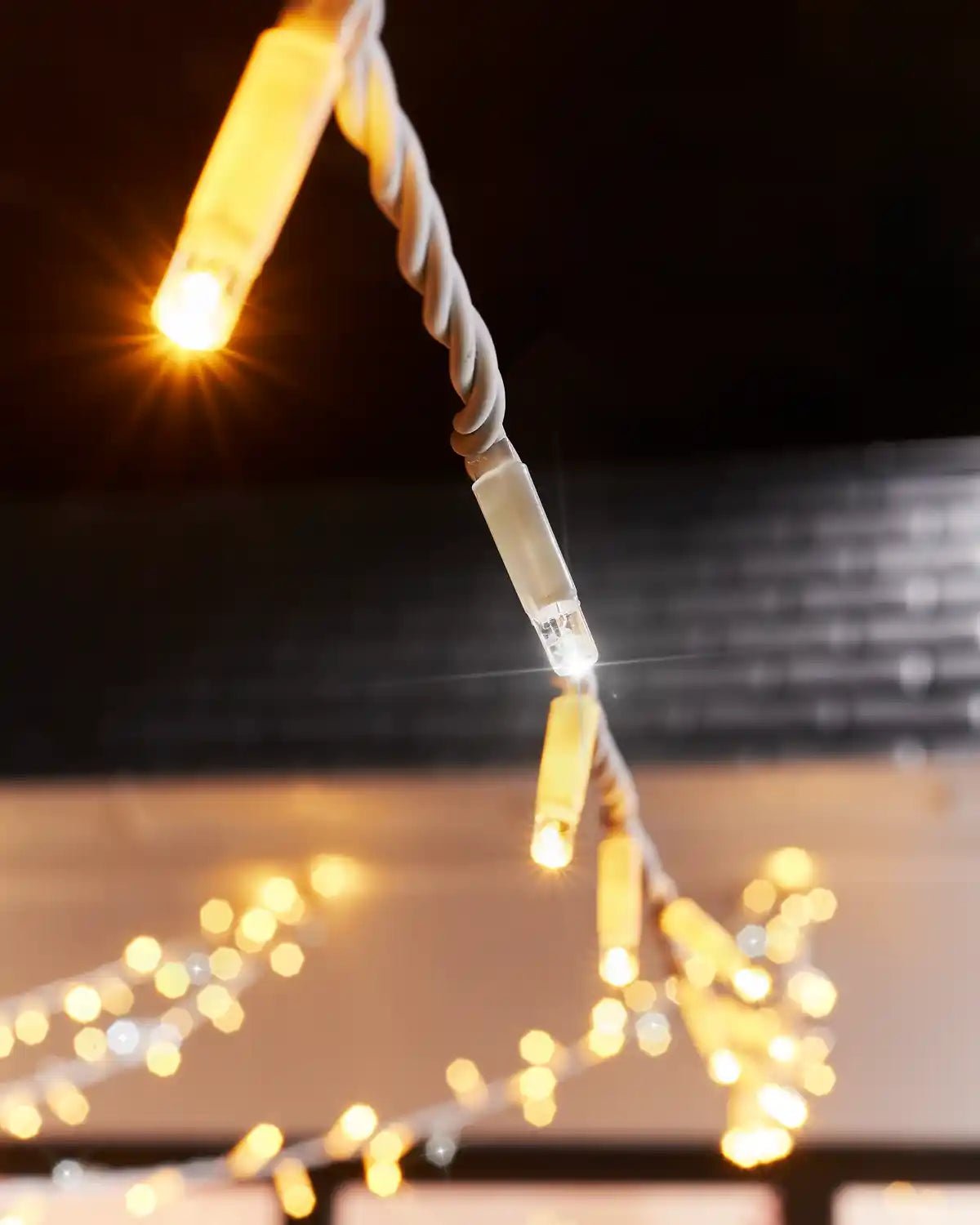 Pro Series Connectable Twinkle String Lights, Warm White / White