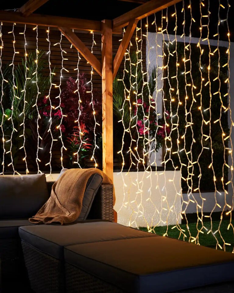 Pro Series Connectable Curtain Lights, 2.5 m Drop, Warm White / White