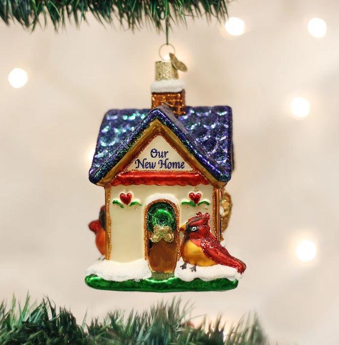 Old World Our New Home Glass Christmas Ornament - Image 4