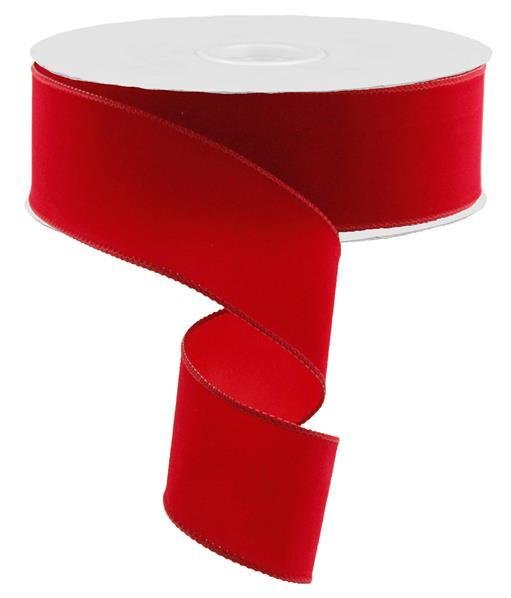 Outdoor Red Velvet Ribbon 2.5"x 50yds