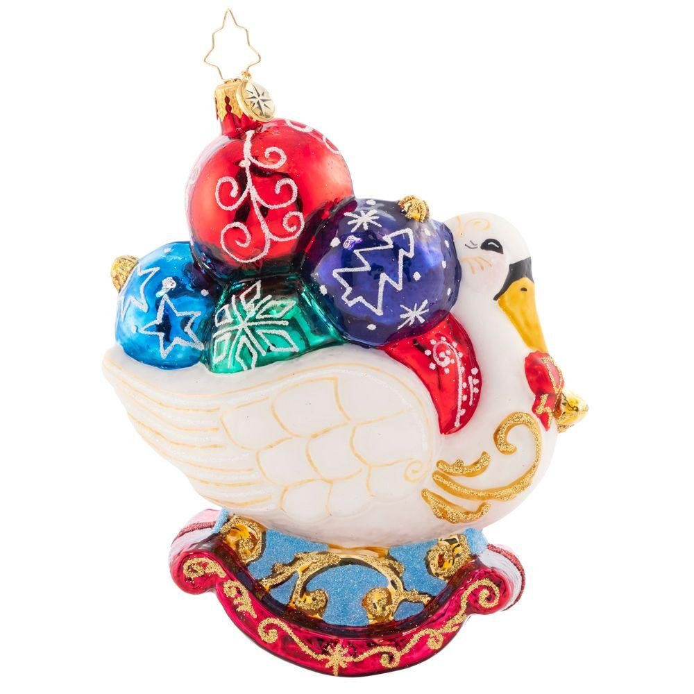 Radko Festive Feathers Ornament - Image 2