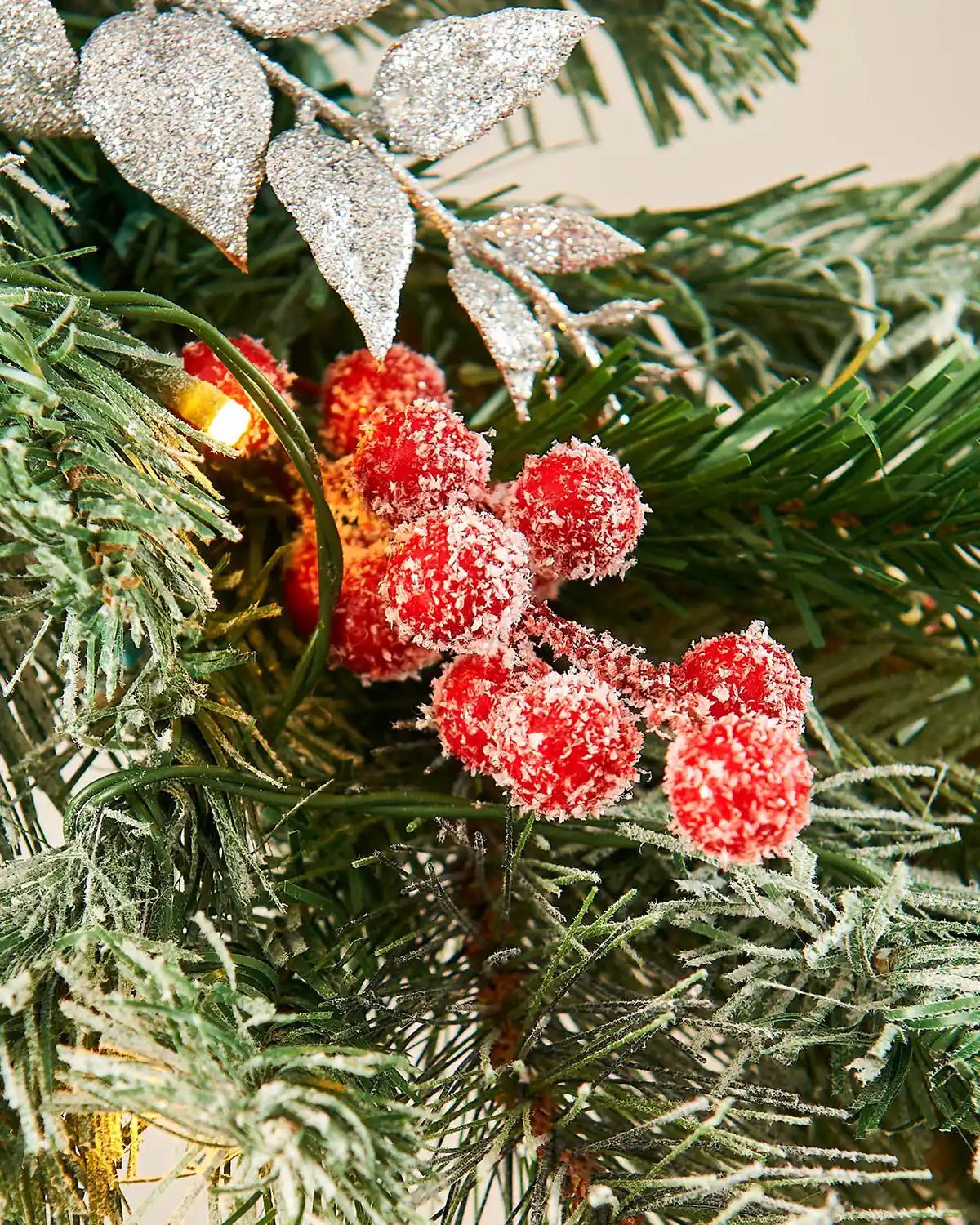 Pre-Lit Decorated Garland, Frosted Berry, 6 ft — Garland / 6 ft - Image 3
