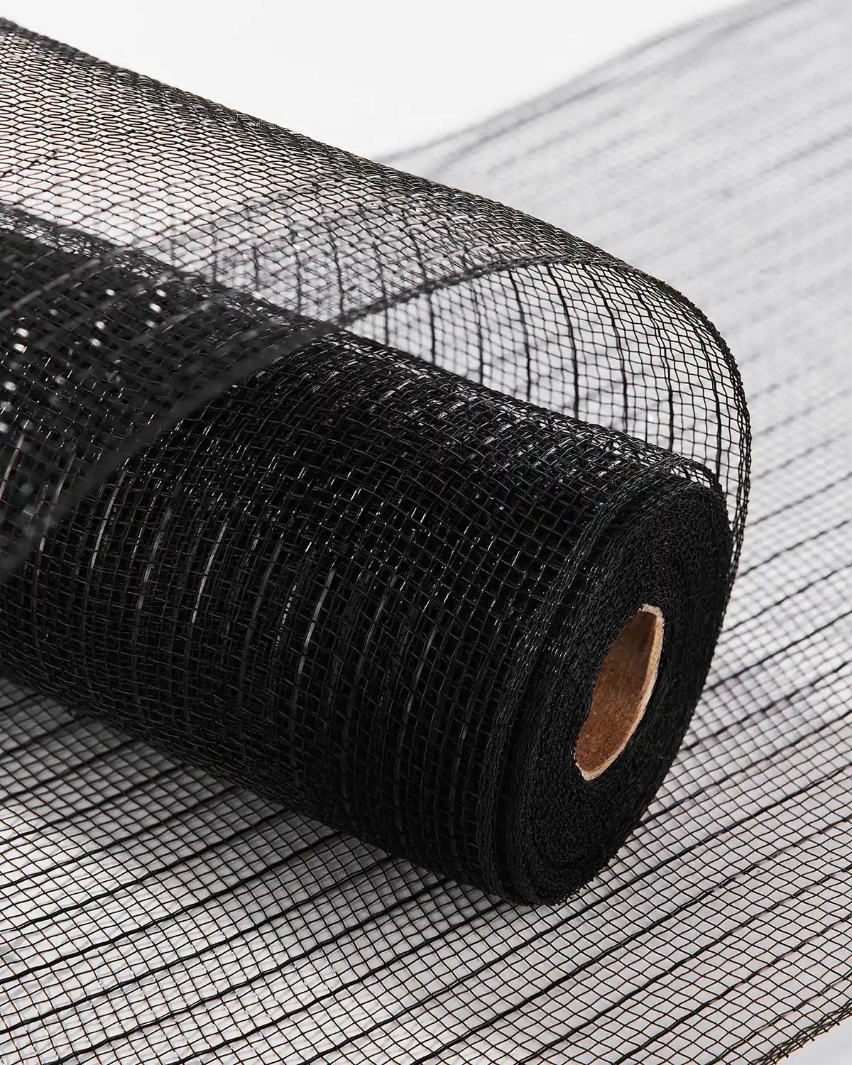 Black Decorative Mesh Roll with Black Foil, 9 m - Image 4