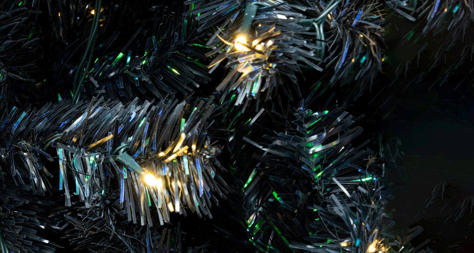 The Pre-lit Black Iridescence Pine Tree with Warm White Lights (6ft to 7ft) - Image 5