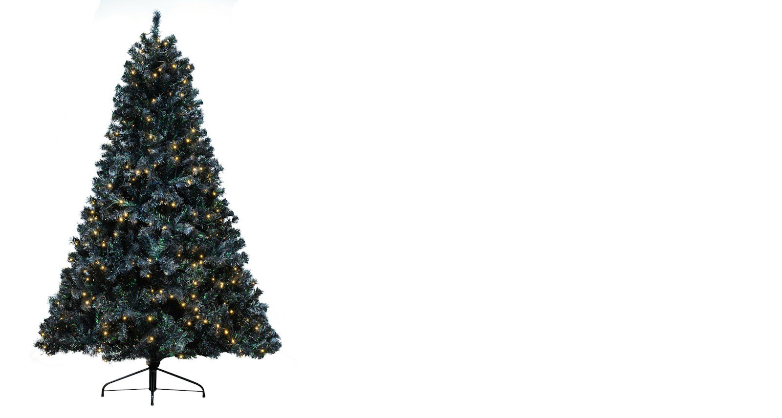 The Pre-lit Black Iridescence Pine Tree with Warm White Lights (6ft to 7ft) - Image 8