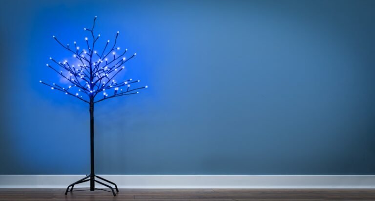 The 3ft Blue LED Blossom Tree