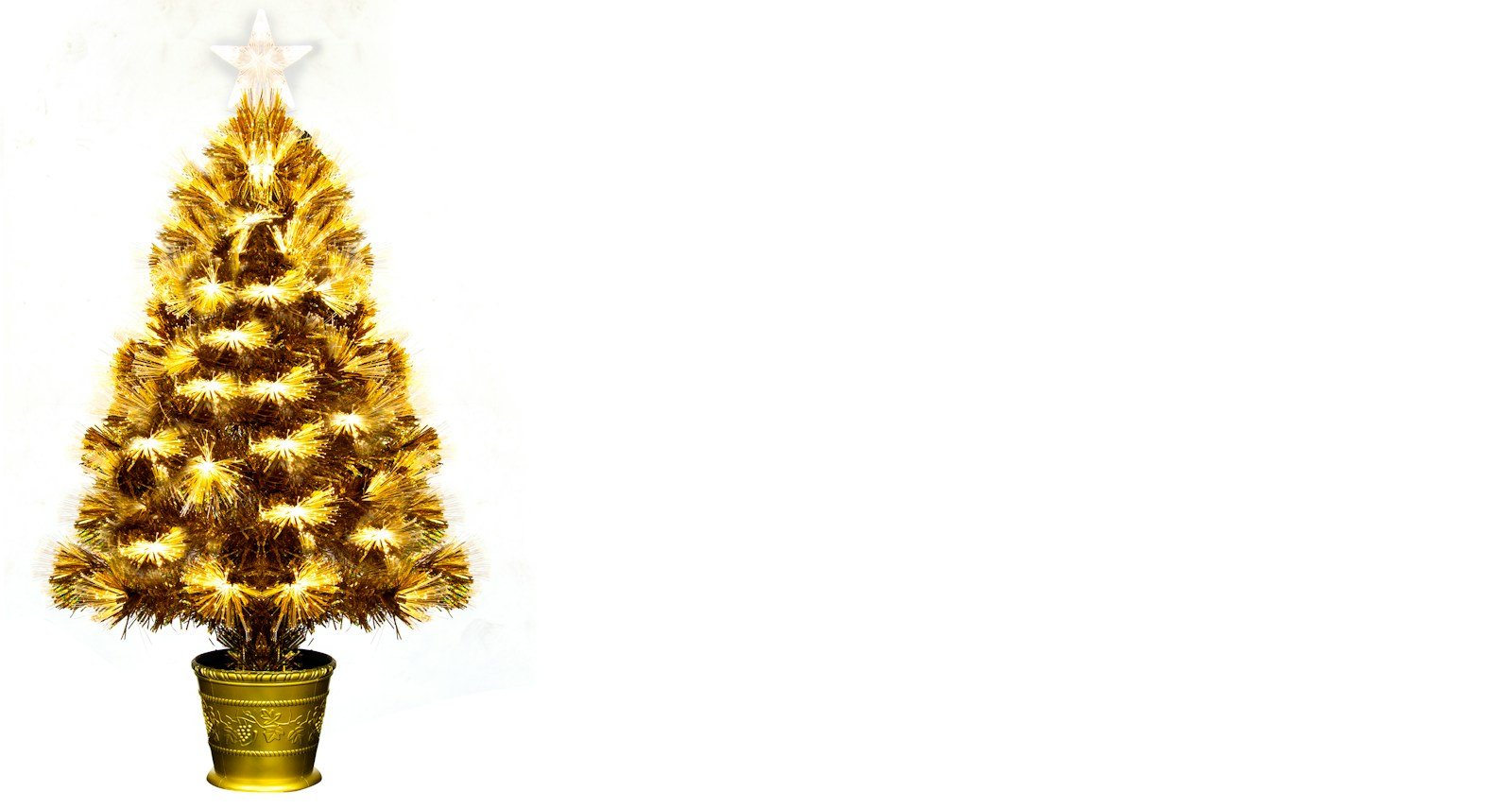 The Gold Flower Fibre Optic Tree