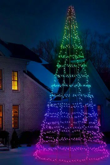 Twinkly 2m App-Controlled Outdoor Tree (RGB+W LEDs)
