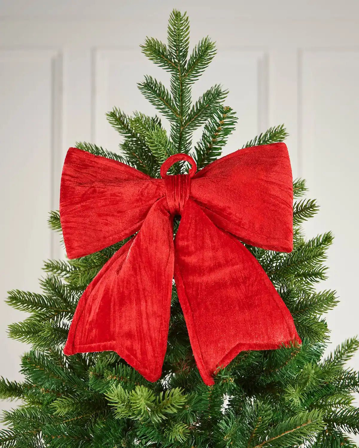 Large Velvet Christmas Bow — Sage Green - Image 9