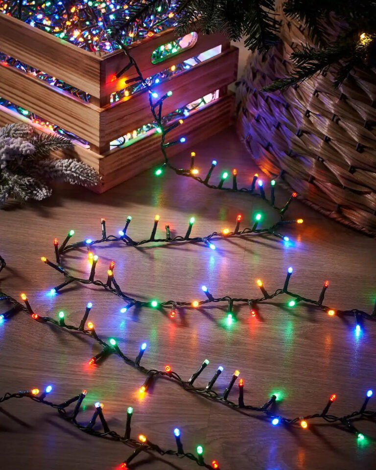 2250 Compact LED Christmas Tree String Lights, Multi-Coloured, 45 m